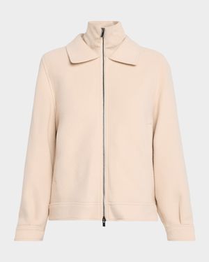 Wool and Cashmere Double Cloth Jacket