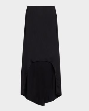 Keyhole Cutout Maxi Skirt