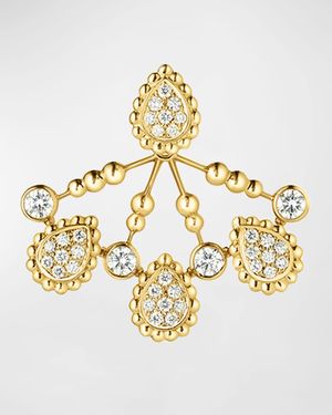 Serpent Boheme 18K Yellow Gold Motif Diamond Single Earring