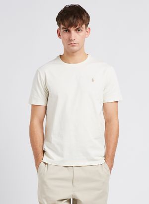 Polo Ralph Lauren - Tee-shirt col rond en coton - Taille 2XL - Beige