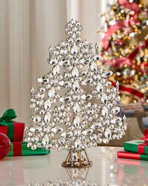 Luxurious Rhinestone Tabletop Christmas Tree