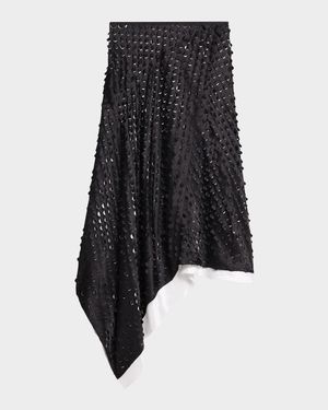 Asymmetric Scarf Skirt