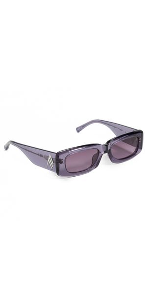The Attico Mini Marfa Sunglasses Purple/Silver/Purple One Size