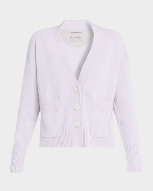 Cashmere Drop-Shoulder Cardigan