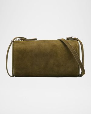Medium Silo Suede Crossbody Bag