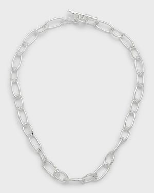925 Classico Faceted Oval Link Necklace