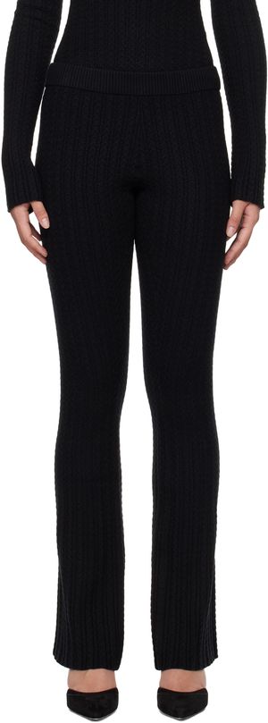 GUIZIO Black Camille Lounge Pants