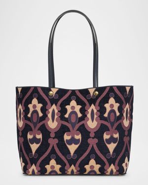 Essential Medium Jacquard Chenille Shopper Tote Bag