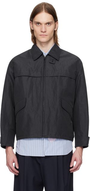 YLÈVE Black Ramy Cotton Weather Jacket