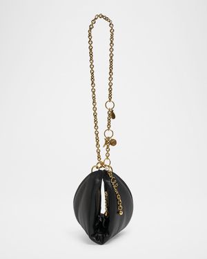 Icons Half Moon Shoulder Bag in Lambskin