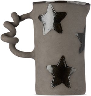 Harlie Brown Studio SSENSE Exclusive Black Stars Wiggle Jug