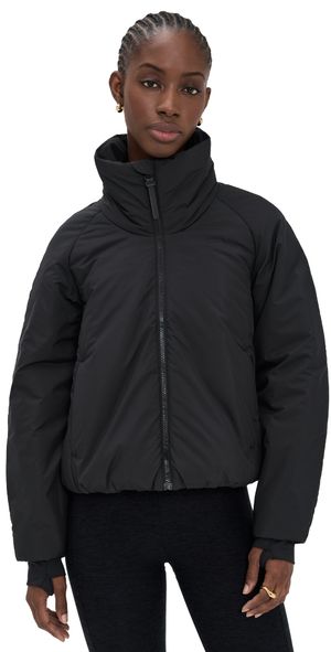 Beyond Yoga Warm Up Puffer Jacket Black XL