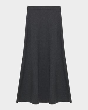 Atwood Wool Trumpet Midi Skirt