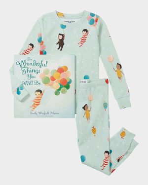 Kid's Emily Windfield Martin's The Wonderful Things You Will Be Book & Pajama Set, Size 2-6