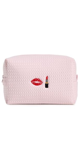 Abbode Kiss Kiss Waffle Pouch Peony One Size