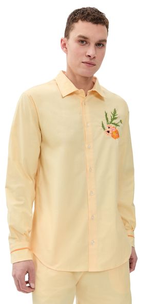 Fanm Mon Tunc Linen Shirt Light Yellow XL