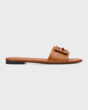 Baguette FF Tube Medallion Flat Sandals
