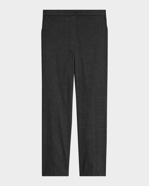 Treeca Good Linen Cropped Pull-On Ankle Pants