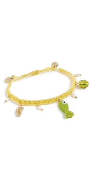 ALÉMAIS Tesori Macrame Fish Charm Bracelet Multi One Size