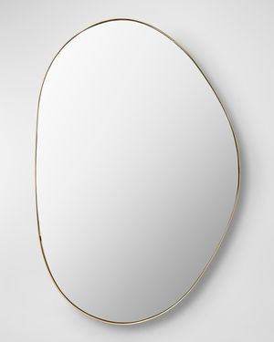 Aamnah 36" Free-Form Wall Mirror, Gold