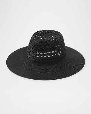 Kendra Raffia Lace Fedora