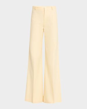 High-Rise Flare Tailored Trousers