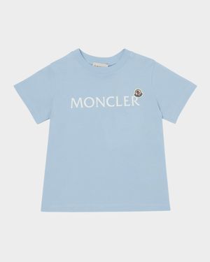 Boy's Embroidered Logo-Print T-Shirt, Size 8-10