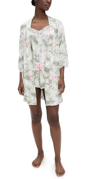 Flora Nikrooz Sabrina Travel Pajama Set Keanu Cream XS