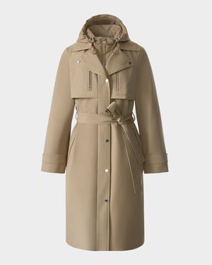 Siobhan Trench Coat with Removable Down Bib