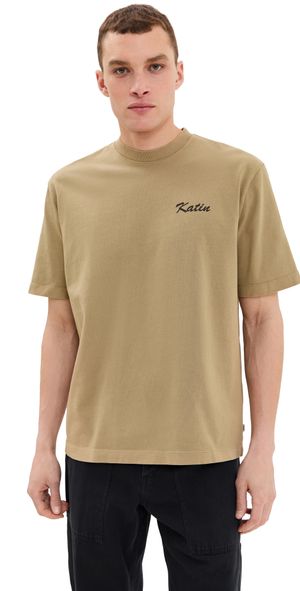 Katin Trabajo Relaxed Tee Covert Green Pigment Dye L