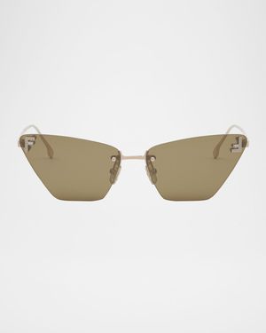 FE4160US Cat-Eye Crystalized Logo Sunglasses