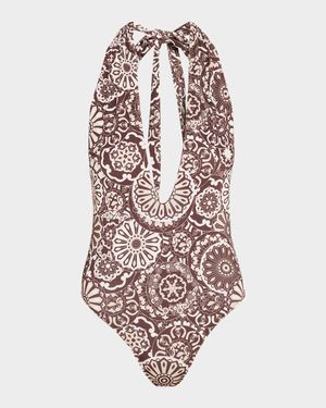 Kaleidoscope Lorela Halter One-Piece Swimsuit