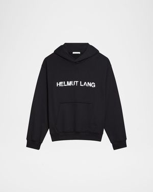 Men's Relaxed-Fit Stencil Cotton Hoodie