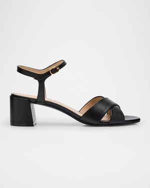 Dayna Leather Crisscross Sandals