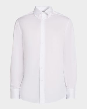 Men's Twill Classic Fit Button-Down Shirt