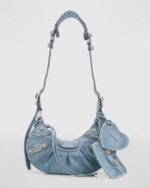 Le Cagole XS Shoulder Bag In Denim