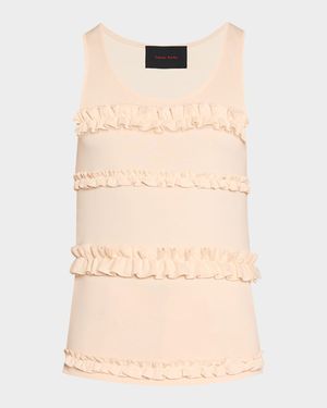 Men's Ruffle Frill Tank Top