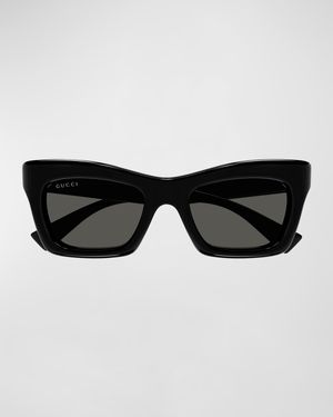 Logo Acetate Cat-Eye Sunglasses