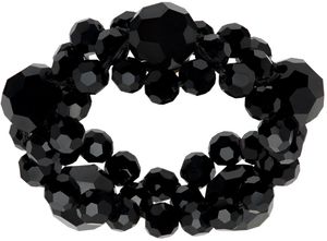 Simone Rocha Black Daisy Chain Ring