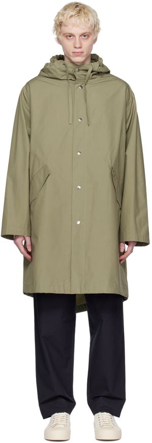 Jil Sander Khaki Oversized Coat