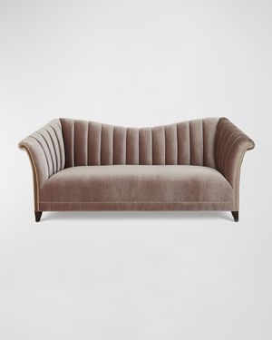 Moira Channel-Tufted Sofa 87"