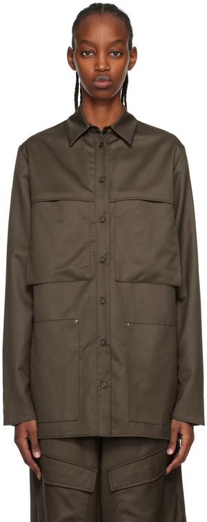 Paris Georgia Chemise Herb brune exclusive à SSENSE – Work Capsule