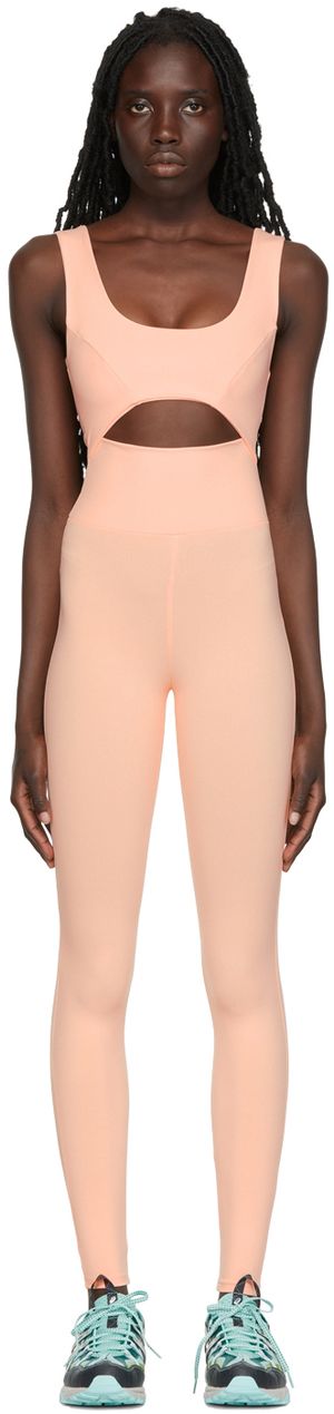 Live the Process Pink Cutout Bodysuit