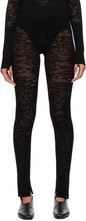 Maria McManus Legging noir en dentelle
