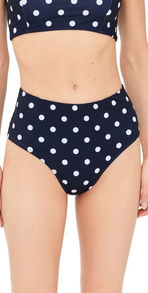 Sea Paulina Polka Dot Bikini Bottoms Navy XS