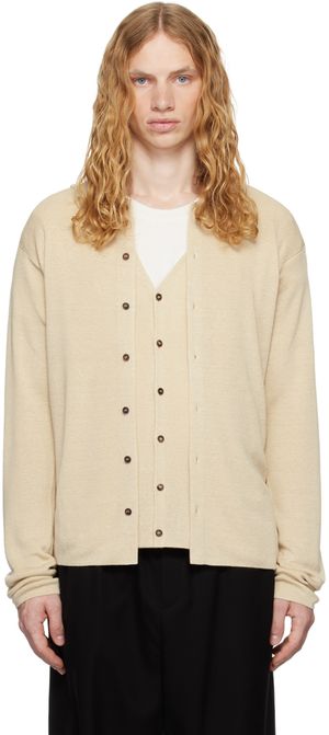 The Row Beige Lorde Cardigan