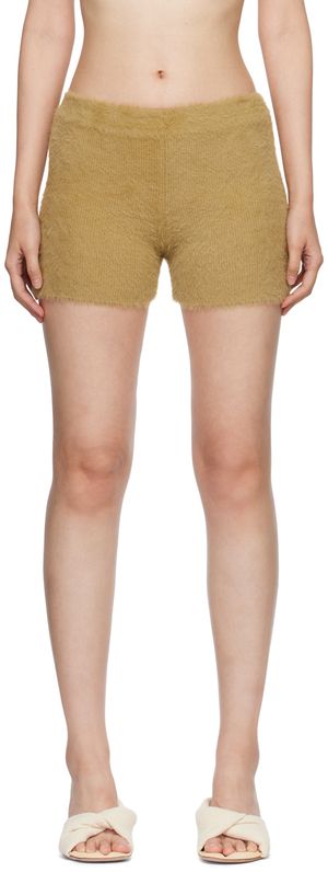 JACQUEMUS Tan Le Papier 'Le Short Neve' Shorts