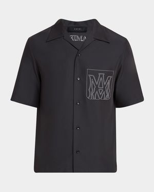 Men's MA Outline Pocket Bowling Shirt