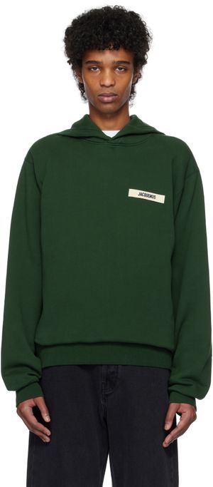 JACQUEMUS Green 'The Gros Grain' Hoodie
