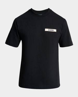 Men's Grosgrain Logo Crewneck T-Shirt